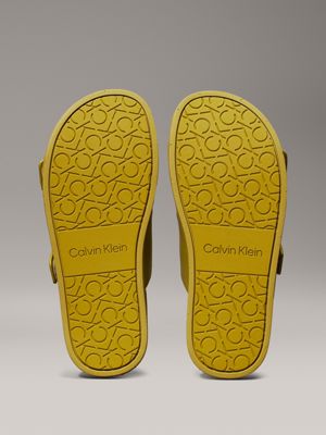 avocado oil leather sandals for women calvin klein