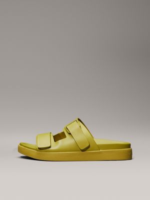 avocado oil leather sandals for women calvin klein