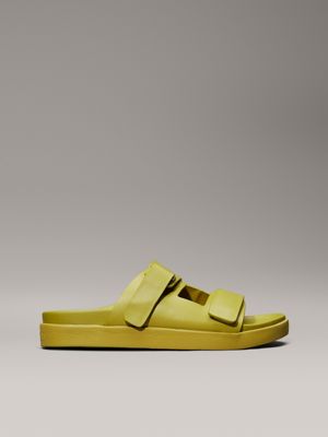 green leather sandals for women calvin klein