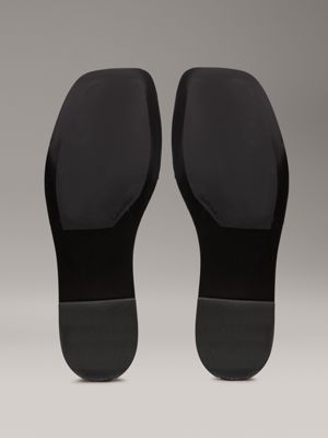 ck black leather sliders for women calvin klein