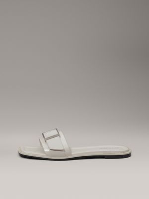chanclas de piel moonstruck de mujeres calvin klein