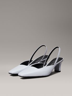 artic ice leather slingback mule pumps for women calvin klein