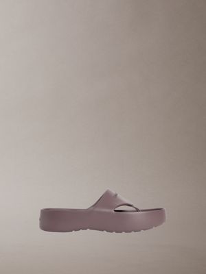 dorita - sandalias de plataforma de una pieza grey de mujeres calvin klein