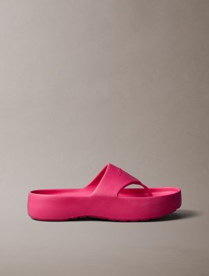 pink dorita - platform one-piece sandals for women calvin klein