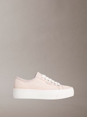 beige valentina - ripstop platform trainers for women calvin klein