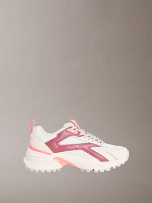 multi trailblazer — mesh mix runner trainers for women calvin klein