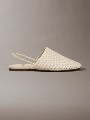 mules à talon aiguille en cuir pink pour femmes calvin klein