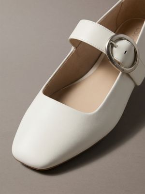 tofu leather mary jane ballerinas for women calvin klein
