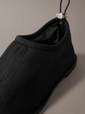 ballerines en maille avec cordon de serrage triple black pour femmes calvin klein