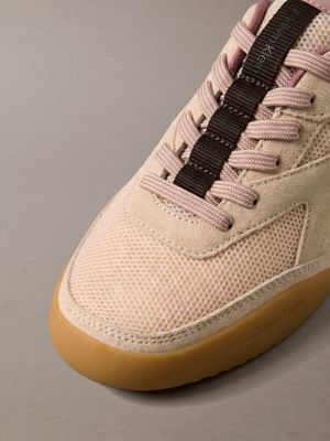 peach mocha/dusty coral/vineyard w ck kayla - suede mule runners for women calvin klein
