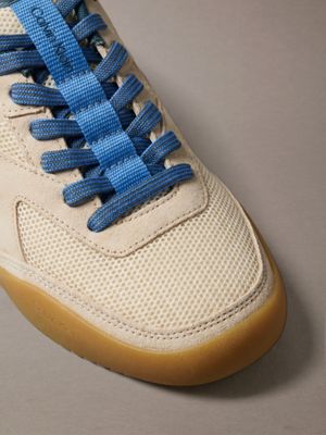whisper pink/peach mocha/marina ck kayla - suede runner trainers for women calvin klein
