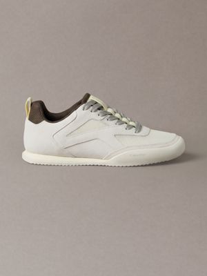 yellow ck kayla - suede runner trainers for women calvin klein