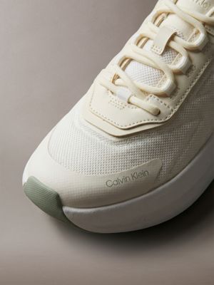 ck volumax - sneakers sovradimensionate bright white/marshmallow/seagrass da donne calvin klein