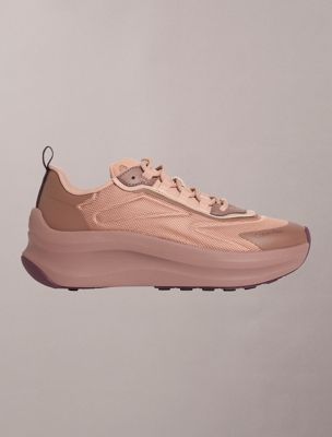 pink ck volumax - chunky runner trainers for women calvin klein