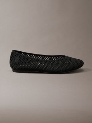 black liliana - mesh ballerinas for women calvin klein