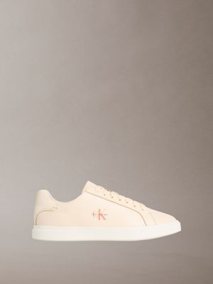 pink brooke – sneakers aus leder mit charakteristischem logo für damen - calvin klein