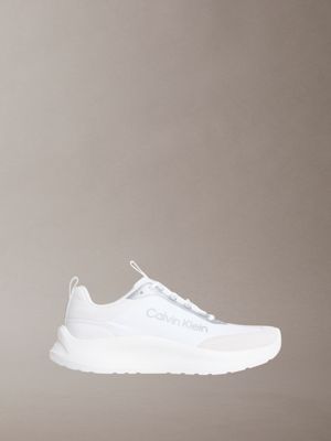 white zermatt - lightweight runner trainers for women calvin klein