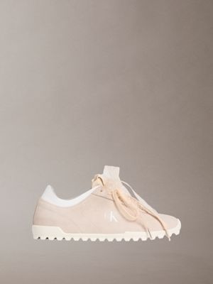 beige murica - suede organza runner trainers for women calvin klein
