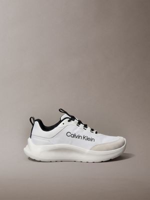 white ck curve - lekkie buty do biegania dla kobiety - calvin klein