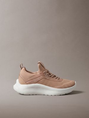 pink ck curve - lightweight runner trainers for women calvin klein