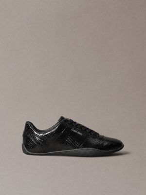 sneakers ballerina ibride con stampa serpente black da donne calvin klein