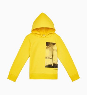 calvin klein hoodie yellow