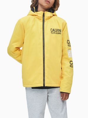 yellow calvin klein jacket