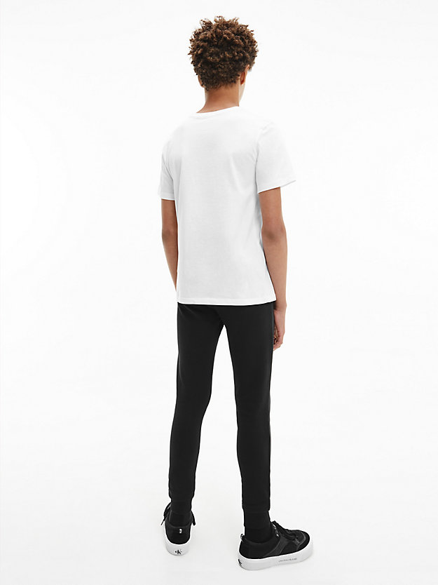 BRIGHT WHITE Organic Cotton T-shirt for boys CALVIN KLEIN JEANS