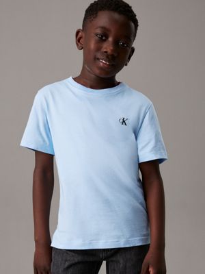 blue bell / oyster gray 2 pack t-shirts for boys calvin klein jeans