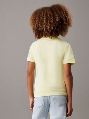 heather grey / elfin yellow 2 pack t-shirts for boys calvin klein jeans