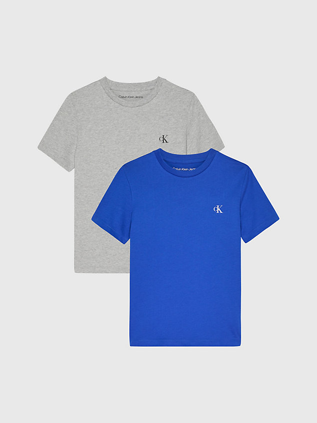 blue 2 pack t-shirts for boys calvin klein jeans