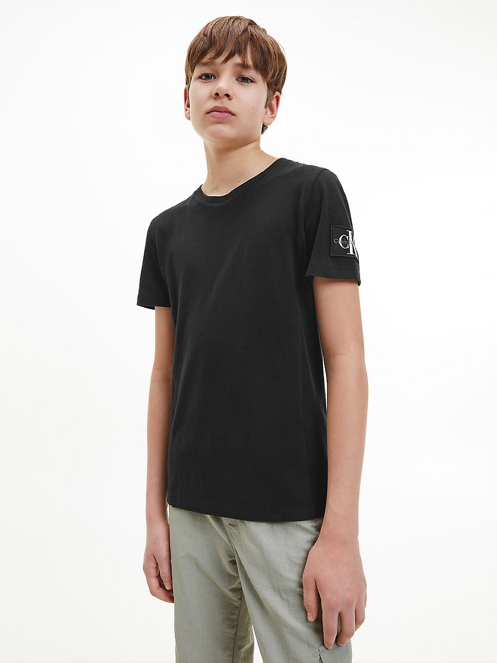 CK BLACK T-Shirt Avec Insigne undefined boys Calvin Klein