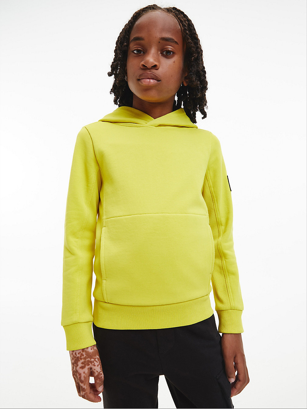 DUNE YELLOW > Peached Terry Hoodie > undefined boys - Calvin Klein