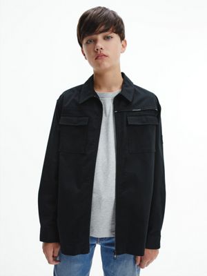 Relaxed Zip-Up Overshirt Calvin Klein® | IB0IB01134BEH