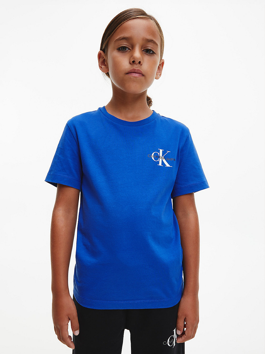 ULTRA BLUE T-Shirt In Cotone Biologico undefined bambino Calvin Klein