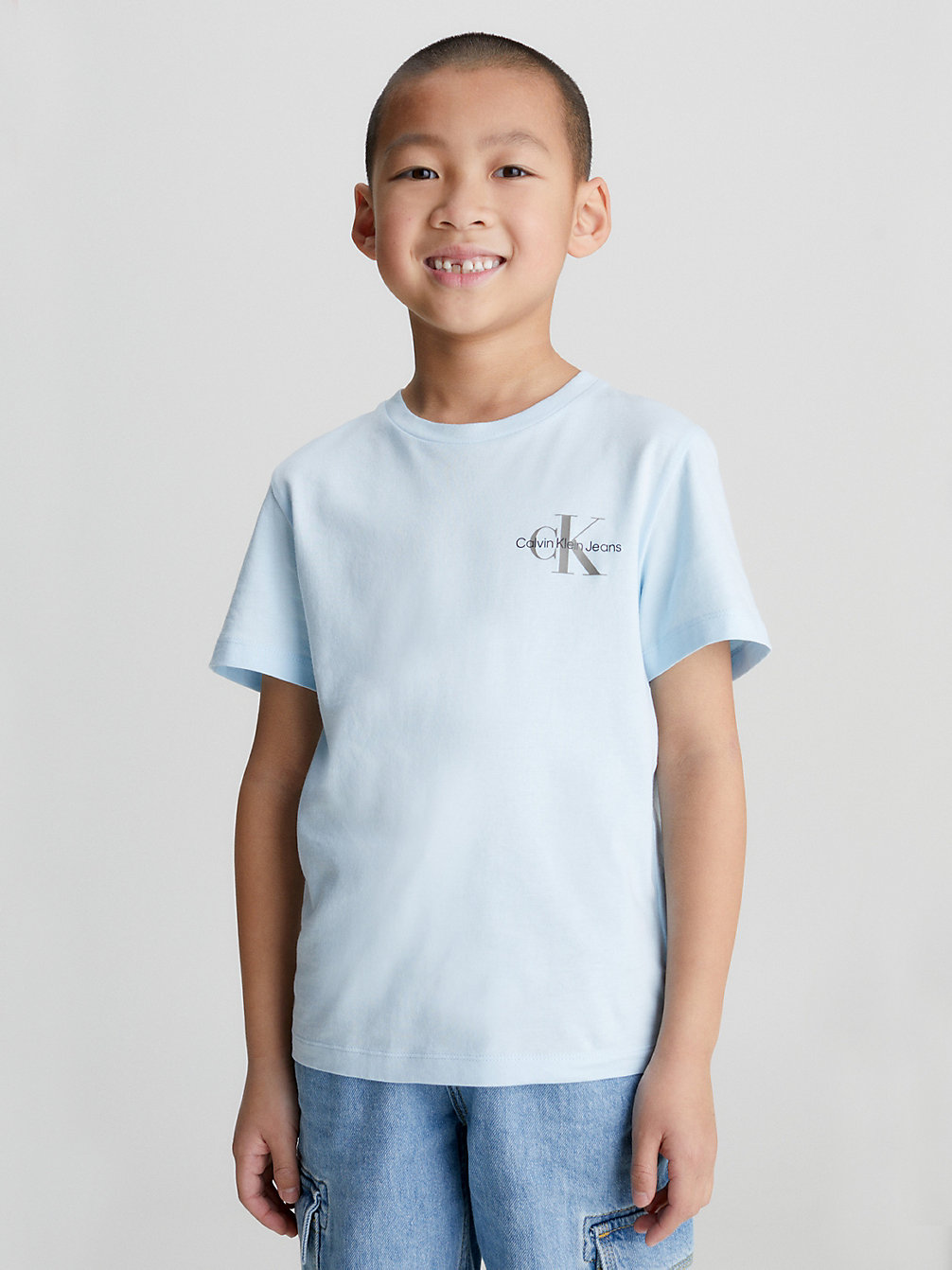 T-Shirt In Cotone Biologico > KEEPSAKE BLUE > undefined bambino > Calvin Klein