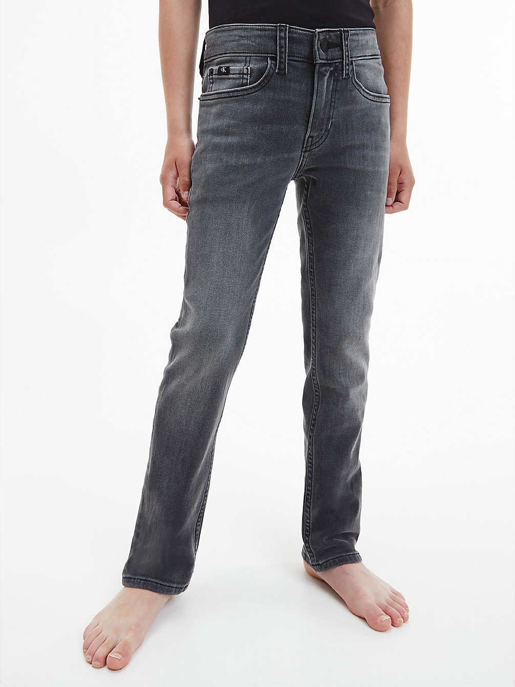 ESS BLACK Mid Rise Slim Jeans undefined boys Calvin Klein