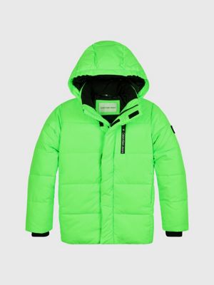 Hooded down jacket store calvin klein jeans