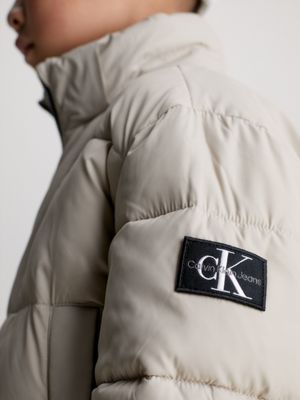 Buy Calvin Klein Boys Blue Monogram Logo Puffer Jacket from Next USA