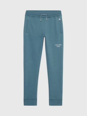 Calvin Klein Jeans, Badge Joggers, Closed Hem Fleece Jogging Bottoms