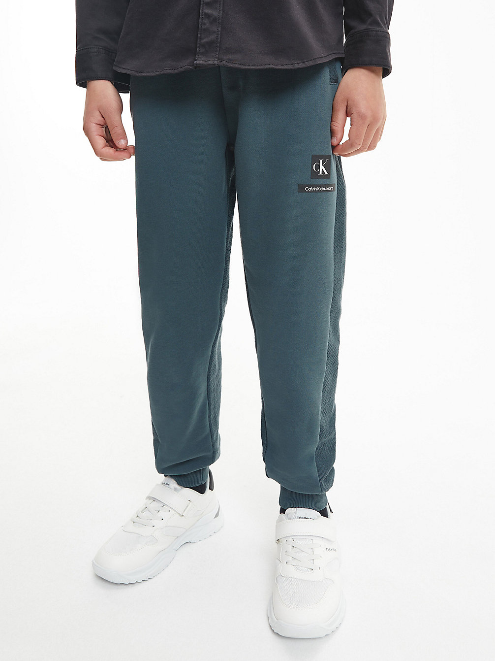 OCEAN TEAL Relaxed Reversible Joggers undefined boys Calvin Klein