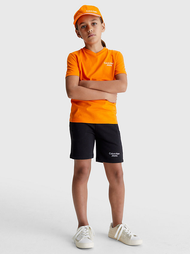 black slim logo jogger shorts for boys calvin klein jeans