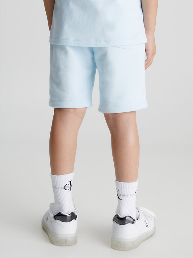 keepsake blue slim logo jogger shorts for boys calvin klein jeans