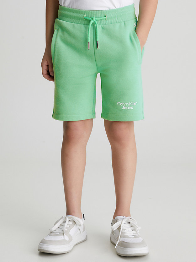 neptunes wave slim logo jogger shorts for boys calvin klein jeans