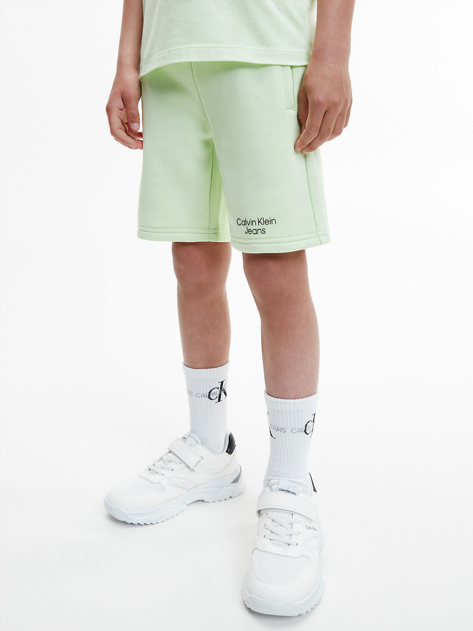 Calvin Klein Bambino Abbigliamento Pantaloni e jeans Pantaloni Pantaloni slim & skinny Pantaloncini da tuta slim 