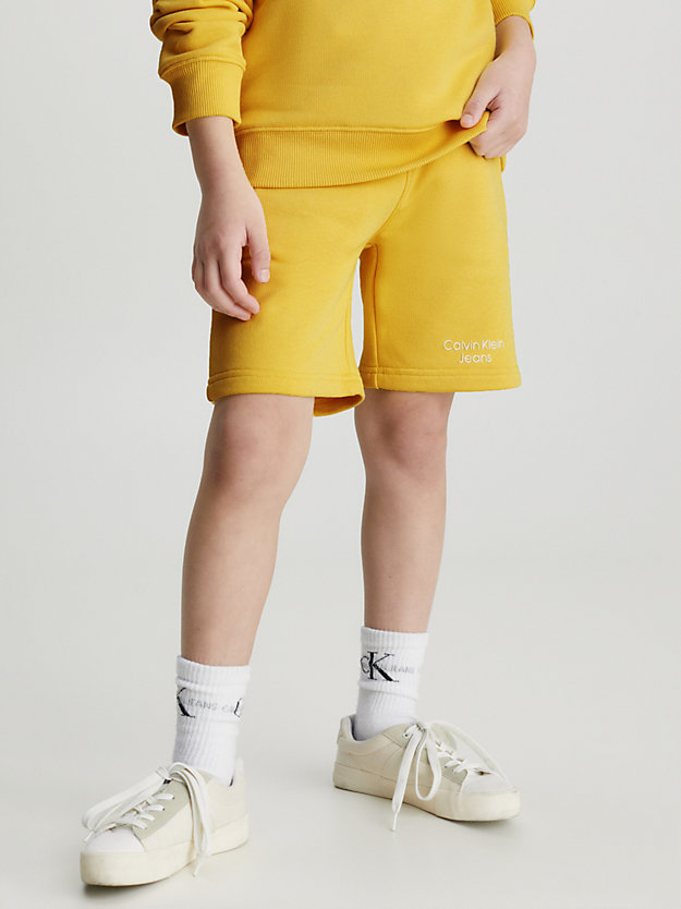 sunday sunshine slim logo jogger shorts for boys calvin klein jeans