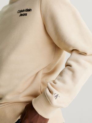 Calvin klein hot sale beige sweatshirt