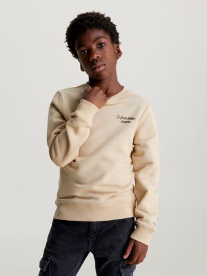 Calvin klein beige sweatshirt sale