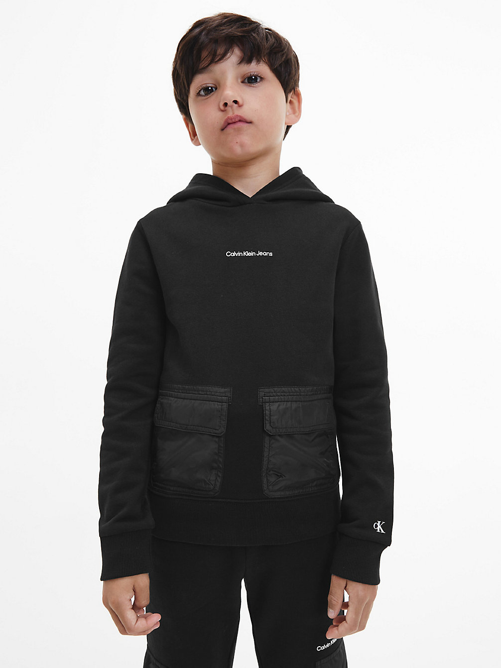 CK BLACK Hoodie Mit Aufgesetzten Taschen undefined boys Calvin Klein