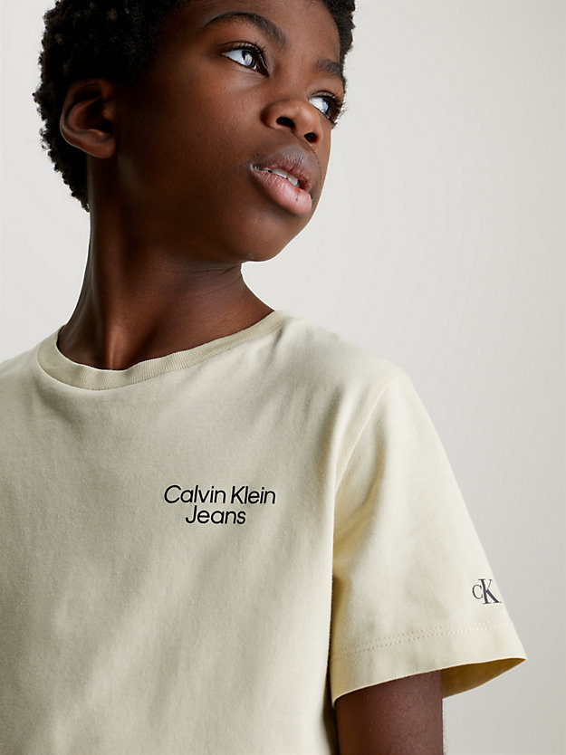 green haze logo t-shirt for boys calvin klein jeans